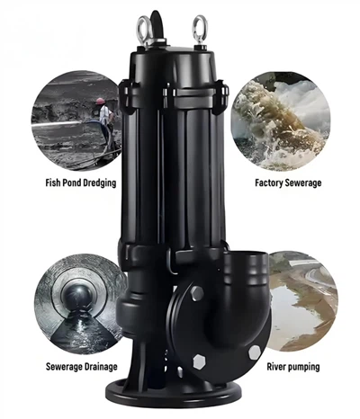 鋳鉄製の潜水式下水ポンプ